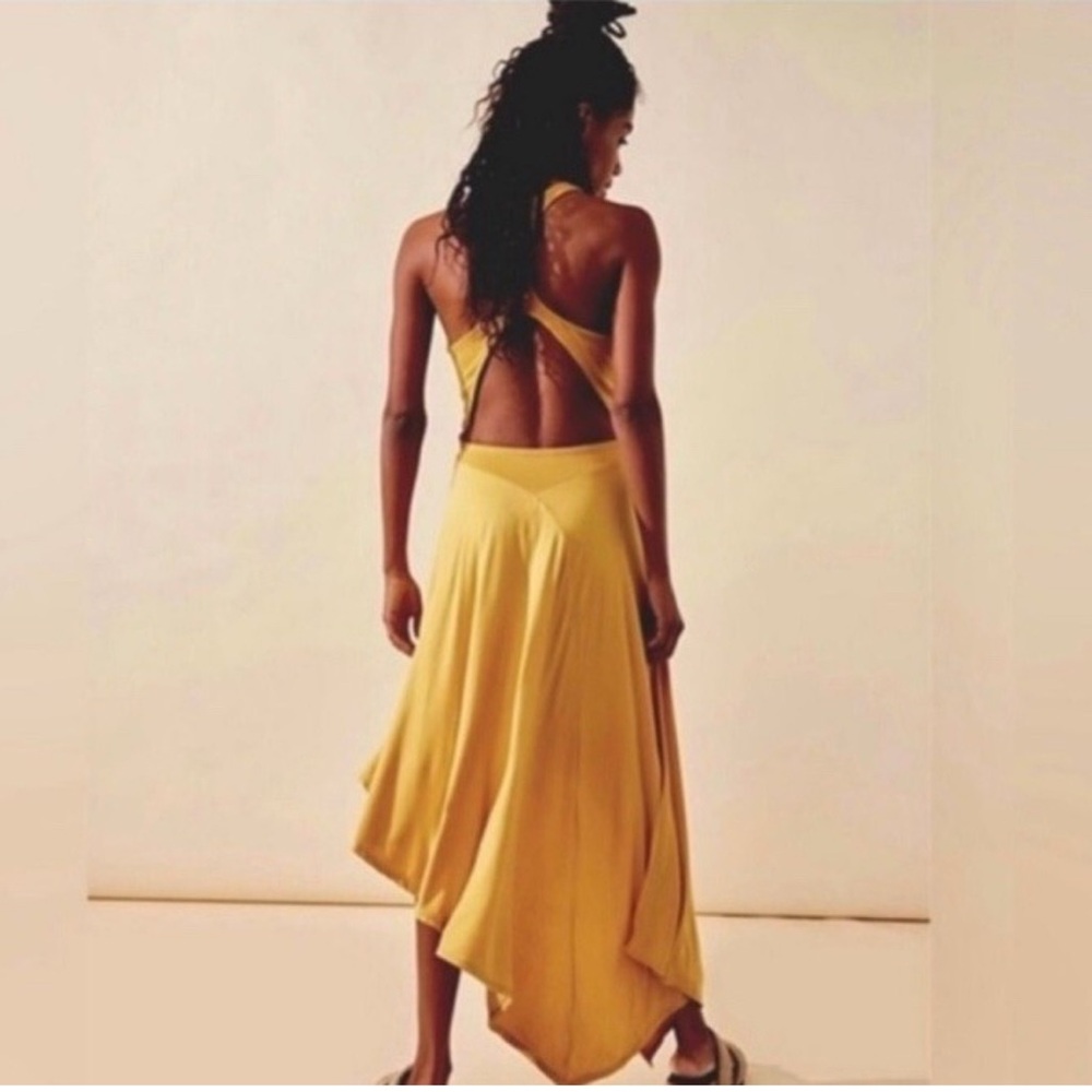 NWT Free People Beach Bethany Midi Cut Out Dress